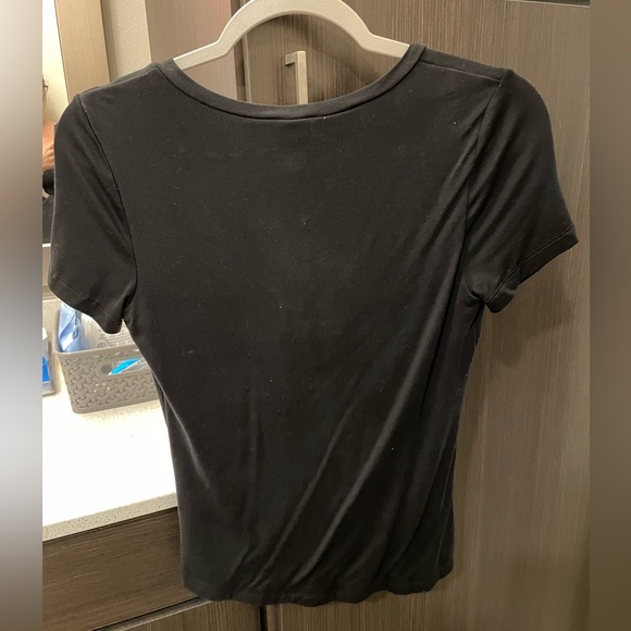 Express V-Neck Double Layer Tee - Picture 2 of 5